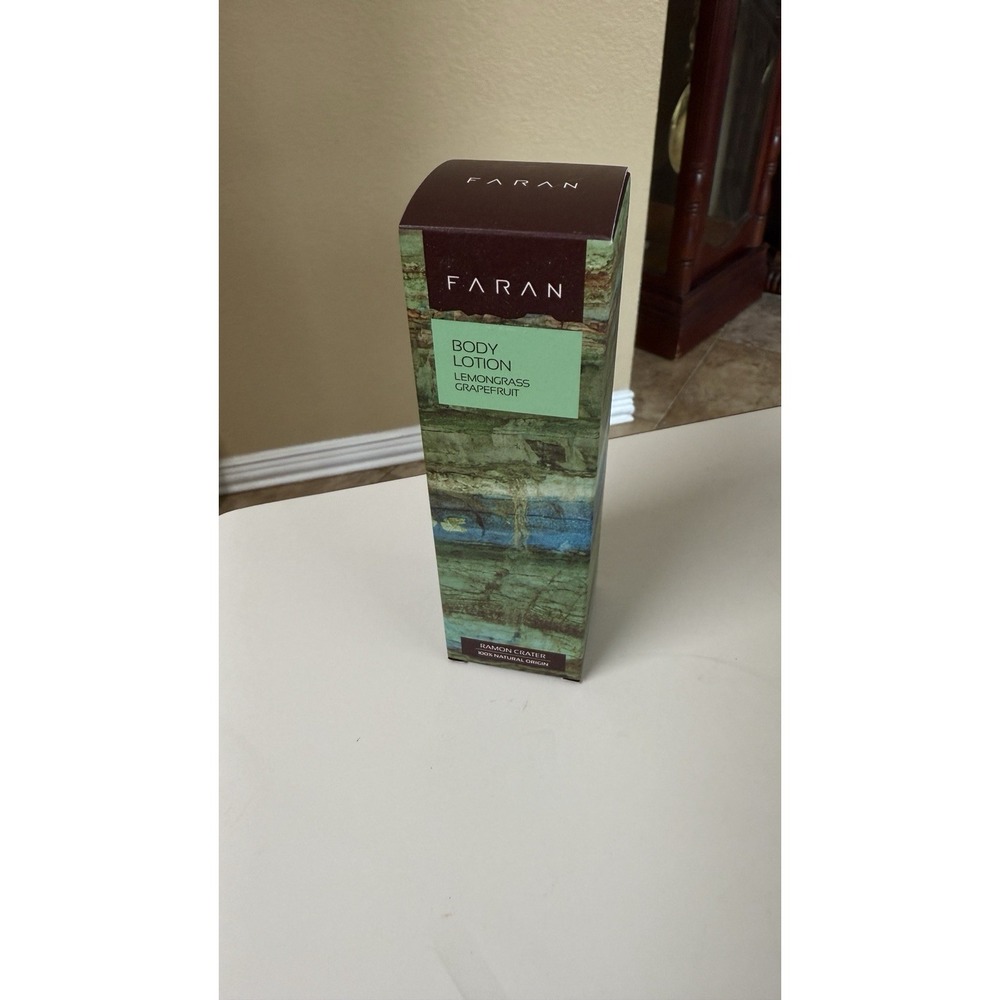 NIB Faran Body Lotion Lemongrass Grapefruit 100% Natural Made In Israel